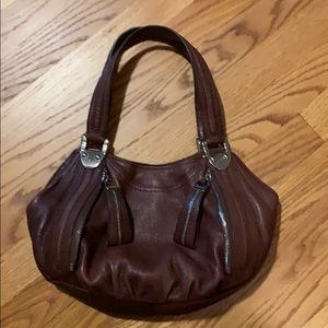 Brown leather B. Makowsky Purse